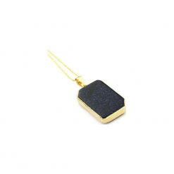Naszyjnik Noc Kairu Geometryczny złoto. Niebieskie naszyjniki damskie Brazi druse jewelry, na co dzień, pozłacane. Za 170,00 zł.