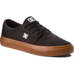 Tenisówki DC - Trase Tx ADYS300126 Black/Gum (Bgm). Czarne półbuty męskie DC, bez wzorów, z gumy, sportowe, bez zapięcia. Za 249,00 zł.