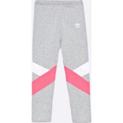 Adidas Originals - Legginsy dziecięce 128-170 cm. Szare legginsy dziewczęce marki adidas Originals, z bawełny. W wyprzedaży za 99,90 zł.