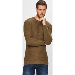 Blend - Sweter. Niebieskie swetry męskie Blend, s, bez wzorów, z bawełny, z okrągłym kołnierzem, bez kaptura. W wyprzedaży za 89,90 zł.