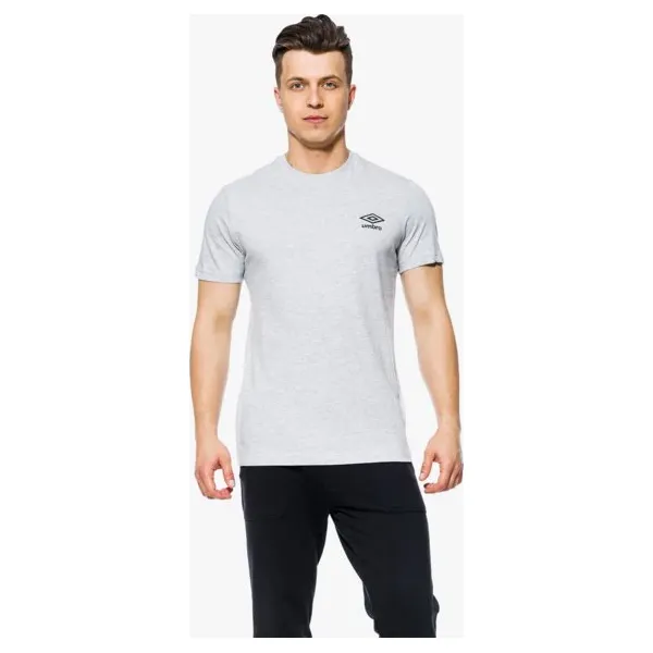Umbro Koszulka Date , szary, rozmiar XXL. Szare koszulki męskie Umbro, xxl, z nadrukiem, z bawełny, klasyczne, z okrągłym kołnierzem, bez rękawów. W wyprzedaży za 31,99 zł.