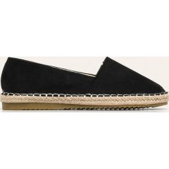 Answear - Espadryle Dunlui. Czarne espadryle damskie ANSWEAR, bez wzorów, z gumy, bez obcasa, na obcasie. Za 99,90 zł.