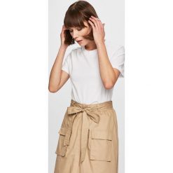Vero Moda - Top. Czarne bluzki damskie Vero Moda, s, bez wzorów, z bawełny, z okrągłym kołnierzem. Za 49,90 zł.