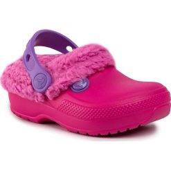 Kapcie CROCS - Classic Blitzen III Clog K 204655 Candy Pink/Party Pink. Różowe sandały dziewczęce Crocs, z materiału. W wyprzedaży za 159,00 zł.
