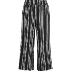 Cellbes Spodnie culotte z gniecionego dżerseju czarny w paski female czarny/ze wzorem 42/44. Czarne spodnie damskie Cellbes, z dżerseju. Za 139,00 zł.