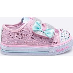 Skechers - Tenisówki dziecięce. Różowe buty dziewczęce sportowe marki Skechers, z materiału. W wyprzedaży za 169,90 zł.