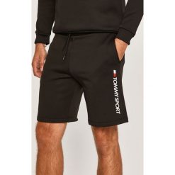Tommy Sport - Szorty. Niebieskie spodenki sportowe męskie Tommy Sport, s, bez wzorów, z elastanu, sportowe. W wyprzedaży za 199,90 zł.