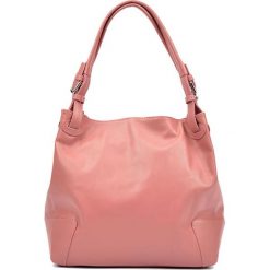 Torebki klasyczne damskie: Skórzana torebka w kolorze różowym – (S)22,5 x (W)34 x (G)8,5 cm