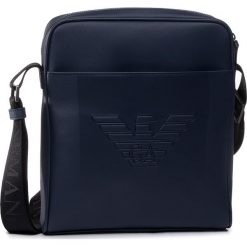 Saszetka EMPORIO ARMANI - Y4M155 YFE6J 80033 Blu Navy. Niebieskie torby męskie skórzane Emporio Armani, bez wzorów, ze skóry ekologicznej, młodzieżowe. Za 779,00 zł.