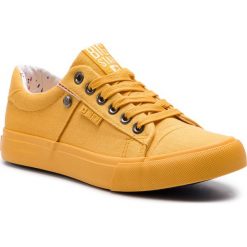 Tenisówki BIG STAR - DD274035 Yellow. Żółte trampki i tenisówki damskie marki BIG STAR, bez wzorów, z gumy, bez zapięcia. Za 109,00 zł.