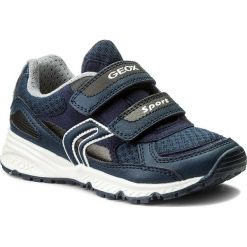 Sneakersy GEOX - J Bernie C J8211C 014AF C4002 S Navy. Niebieskie półbuty męskie skórzane Geox, bez wzorów, na rzepy. W wyprzedaży za 229,00 zł.