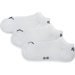 Zestaw 3 par niskich skarpet unisex PUMA - 261080001 White 300. Białe skarpetki damskie Puma, bez wzorów, z elastanu. Za 39,00 zł.