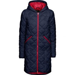 Płaszcz pikowany bonprix ciemnoniebiesko-ciemnoczerwony. Niebieskie płaszcze damskie bonprix. Za 149,99 zł.