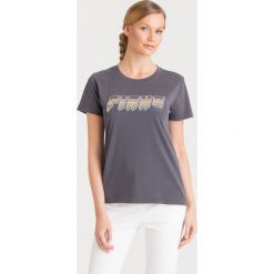 T-SHIRT PINKO. Czarne t-shirty damskie Pinko, s, z aplikacjami, z bawełny, z okrągłym kołnierzem. Za 235,00 zł.