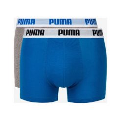 Puma 2-pack Bokserki Niebieski Szary. Szare bokserki męskie Puma, bez wzorów, z elastanu. Za 76,95 zł.