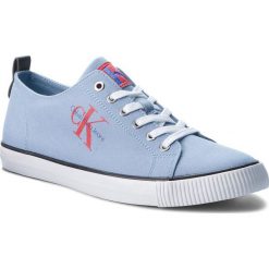 Tenisówki CALVIN KLEIN JEANS - Arnold S1483 Light Blue. Niebieskie półbuty męskie Calvin Klein Jeans, bez wzorów, z jeansu, klasyczne, bez zapięcia. W wyprzedaży za 239,00 zł.