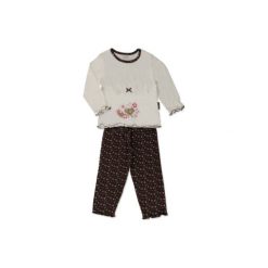 MOONLINE Girls Mini Dwuczęściowa piżama LOTTA offwhite - beżowy. Brązowe bielizna chłopięca EWS, bez wzorów, z bawełny. Za 29,50 zł.
