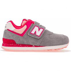 New Balance YV574HB. Szare buciki niemowlęce marki New Balance, z materiału. W wyprzedaży za 149,99 zł.