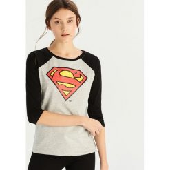 Bluzka Superman - Jasny szar. Szare bluzki damskie marki Sinsay, s, z motywem z bajki, bez kołnierzyka, bez rękawów. Za 29,99 zł.