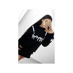 LONG BLACK HOODIE WITH CUT OUTS. Bluzy damskie Mar.ska. Za 220,00 zł.
