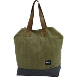 Torebki klasyczne damskie: Torebka w kolorze khaki – 33 x 40 x 15 cm