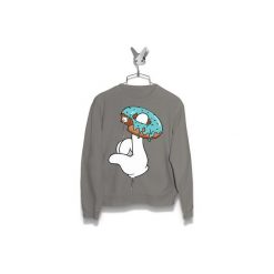 Bluza Palec w Pączku Męska. Czarne bluzy damskie Failfake, s, bez wzorów, bez kołnierzyka, bez rękawów, bez kaptura. Za 170,00 zł.
