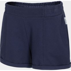 Spodenki dresowe damskie SKDD600 - granat - Outhorn. Szorty damskie Outhorn, bez wzorów, z dzianiny. Za 39,99 zł.