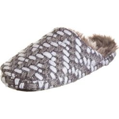 Kapcie damskie: Kapcie „Knitty Mule” w kolorze szaro-białym