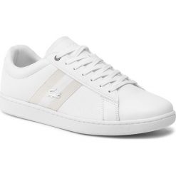 Półbuty LACOSTE - Carnaby Evo 119 5 Sma 7-37SMA001221G Wht/Wht. Białe półbuty męskie Lacoste, na co dzień, bez wzorów, ze skóry, eleganckie, bez zapięcia. Za 469,99 zł.