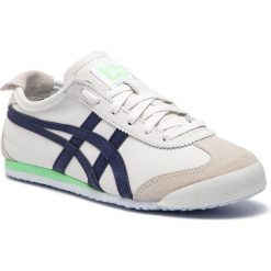 Sneakersy ASICS - ONITSUKA TIGER Mexico 66 1183A359 White/Peacoat 101. Brązowe półbuty damskie Asics, ze skóry. W wyprzedaży za 239,00 zł.