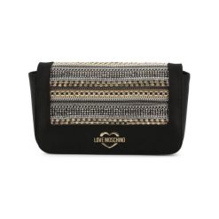 Love Moschino Pochette JC4151PP17LZ. Kopertówki damskie Love Moschino, w paski, z tkaniny, na ramię, z nadrukiem, bez dodatków. Za 375,00 zł.