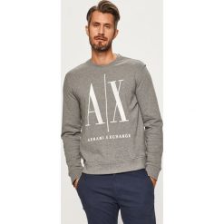 Armani Exchange - Bluza. Czerwone bluzy męskie Armani Exchange, s, z aplikacjami, z elastanu, z okrągłym kołnierzem, bez rękawów, bez kaptura. Za 379,90 zł.