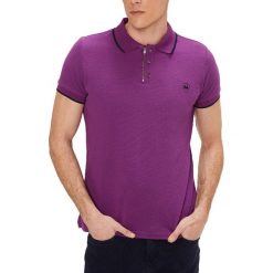 Koszulka polo w kolorze fioletowym. Fioletowe koszulki męskie RNT23, m, bez wzorów, z bawełny, polo, bez rękawów. W wyprzedaży za 84,95 zł.