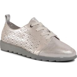 Półbuty JANA - 8-23608-24 Grey/Silver 212. Szare półbuty damskie Jana, bez wzorów, ze skóry, bez obcasa, na płaskiej podeszwie, bez zapięcia. W wyprzedaży za 189,00 zł.