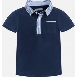 Mayoral - T-shirt dziecięcy 92-134 cm. Niebieskie t-shirty męskie Mayoral, z bawełny, polo. Za 99,90 zł.