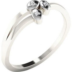 Złoty pierścionek z diamentami. Szare pierścionki damskie Art of Diamond & Co., z diamentem, złote. W wyprzedaży za 373,95 zł.