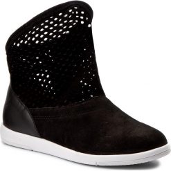 Botki EMU AUSTRALIA - Numeralla W11071 Black/Black. Czarne botki damskie na zamek EMU Australia, z materiału. W wyprzedaży za 319,00 zł.