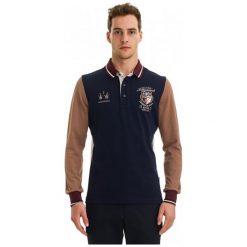 Galvanni Koszulka Polo Męska Rockhampton M Ciemny Niebieski. Niebieskie koszulki męskie marki GALVANNI, m, bez wzorów, eleganckie, polo, z długim rękawem, długie. W wyprzedaży za 299,00 zł.