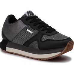 Sneakersy PEPE JEANS - Zion Mesh PLS30906 Black 999. Szare półbuty damskie Pepe Jeans, bez wzorów, z jeansu, bez obcasa, na płaskiej podeszwie, bez zapięcia. W wyprzedaży za 239,00 zł.