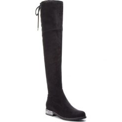 Muszkieterki R.POLAŃSKI - 0954 Czarny Zamsz. Czarne buty zimowe damskie R.Polański, z materiału. Za 359,00 zł.