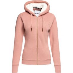 Bluza Superdry Applique W2000009A. Szare bluzy damskie Superdry, bez wzorów, z bawełny, bez rękawów, bez kaptura. W wyprzedaży za 209,00 zł.