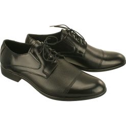 FABER F2/02/01 czarny 01, półbuty wizytowe męskie. Czarne buty wizytowe męskie Faber, ze skóry. Za 229,90 zł.