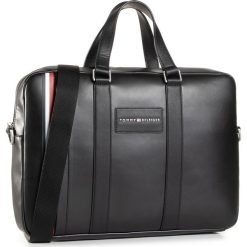 Torba na laptopa TOMMY HILFIGER - Th Metropolitan Computer Bag AM0AM06294 BLK. Czarne torby męskie skórzane TOMMY HILFIGER, bez wzorów, ze skóry ekologicznej, młodzieżowe. Za 749,00 zł.