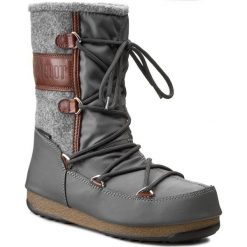 Śniegowce MOON BOOT - Vienna Felt 24004400001 Grigio/Marrone/Grey/Brown. Szare kozaki damskie Moon Boot, na zimę, ze skóry ekologicznej, bez obcasa, bez zapięcia. W wyprzedaży za 449,00 zł.