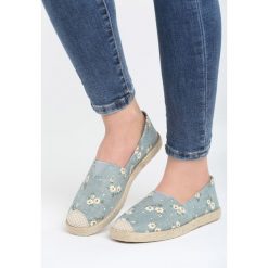 Jasnoniebieskie Espadryle Six Years. Niebieskie espadryle damskie Born2be, w kwiaty, bez obcasa, na płaskiej podeszwie. Za 49,99 zł.