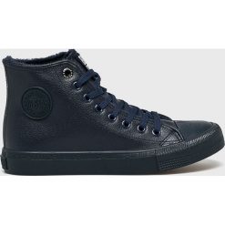Big Star - Trampki. Niebieskie trampki i tenisówki damskie marki BIG STAR, bez wzorów, z gumy, na sznurówki. W wyprzedaży za 79,90 zł.