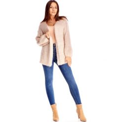 Sweter z bufiastymi rękawami. Swetry damskie Made in Poland, uniwersalny, bez wzorów, z wełny, bez rękawów, bez kaptura. Za 199,00 zł.