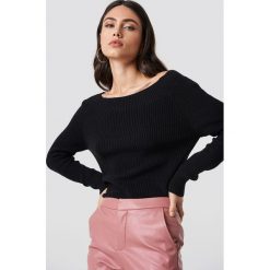 Rut&Circle Sweter Quini - Black. Czarne swetry damskie marki Rut&Circle, bez wzorów, z dzianiny, bez rękawów, długie, bez kaptura. Za 121,95 zł.