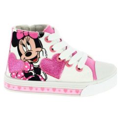 Disney By Arnetta Tenisówki Dziewczęce Minnie 26 Biały. Białe trampki dziewczęce Disney By Arnetta, z motywem z bajki, bez zapięcia. Za 95,00 zł.