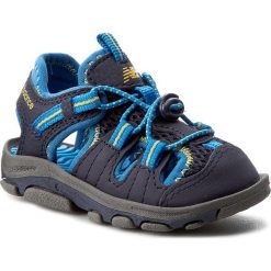 Sandały NEW BALANCE - K2029NBL Granatowy. Niebieskie sandały chłopięce New Balance, ze skóry ekologicznej, bez zapięcia. W wyprzedaży za 139,00 zł.